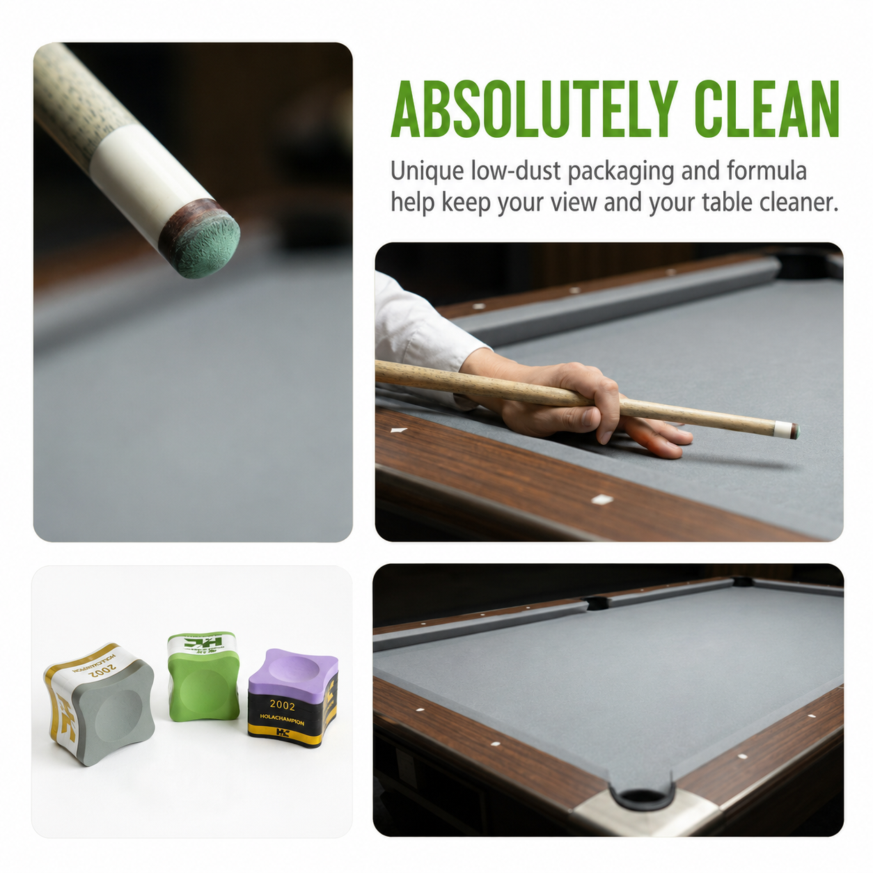 HOLACHAMPION Professional Billiard Chalk