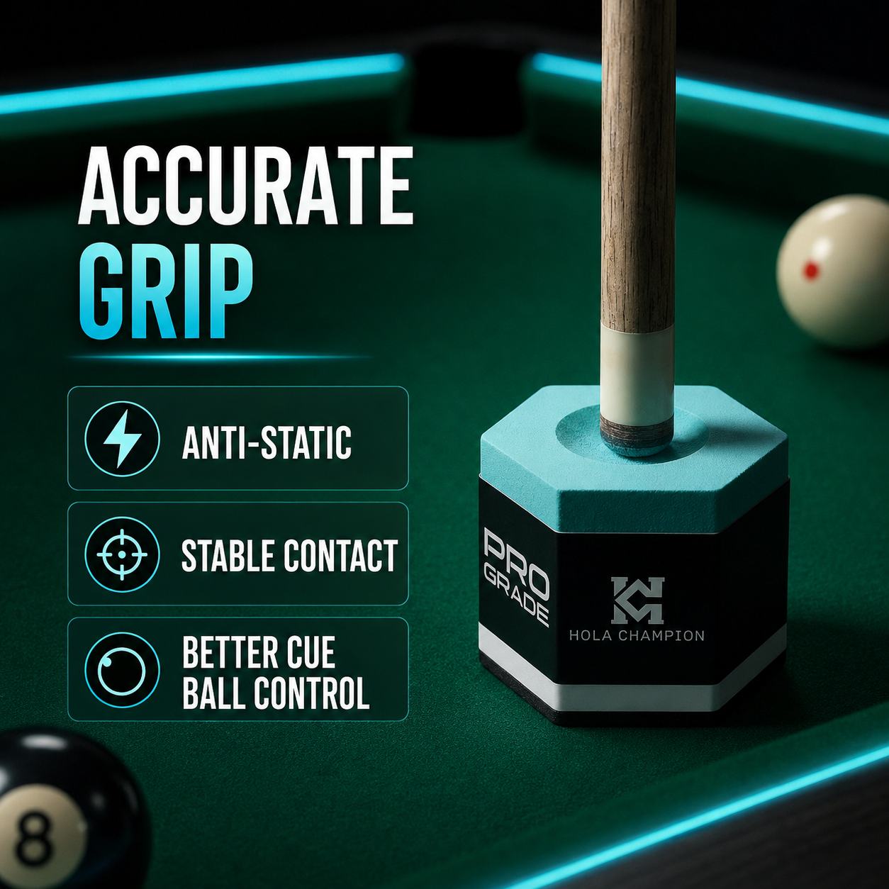 HOLACHAMPION Professional Billiard Chalk