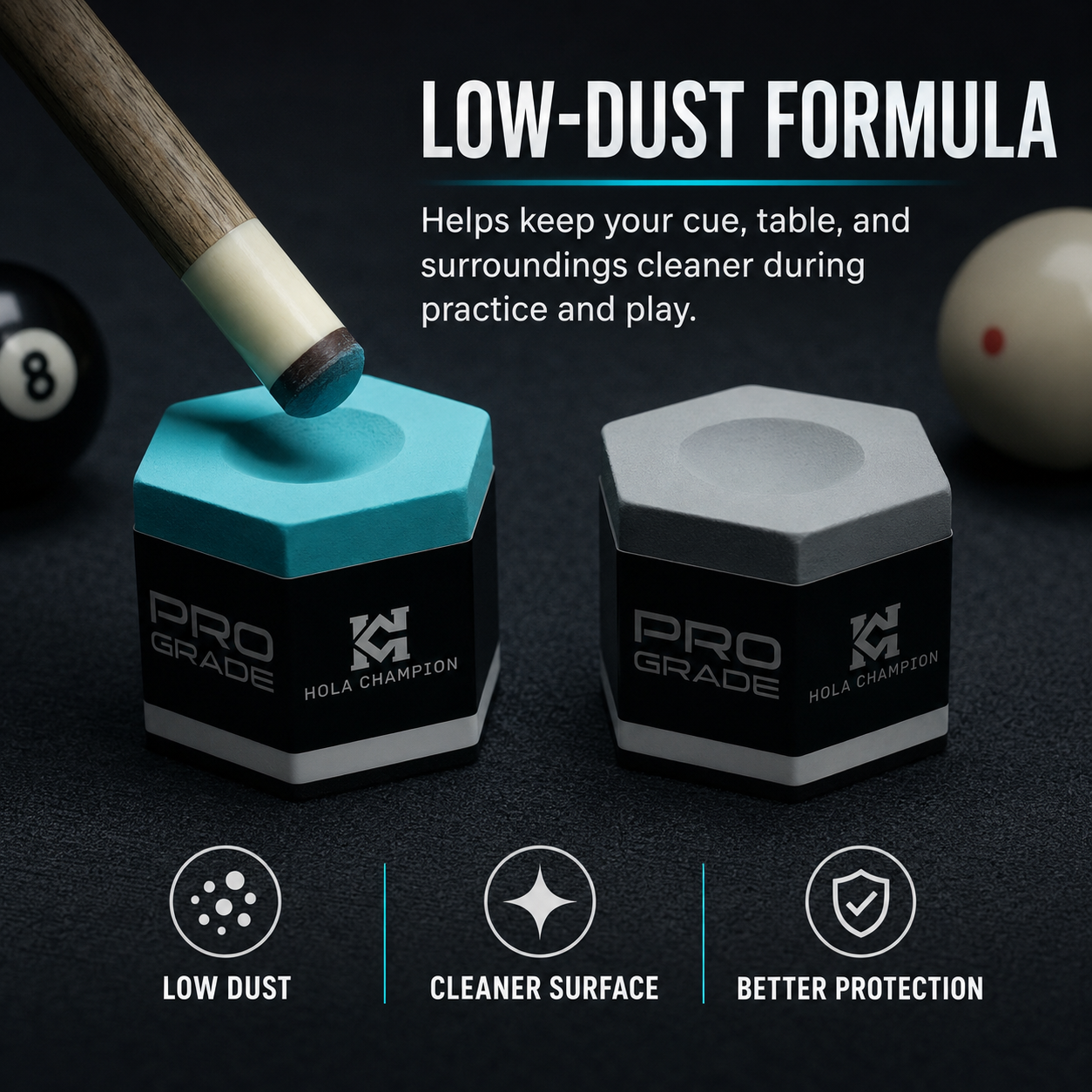 HOLACHAMPION Professional Billiard Chalk
