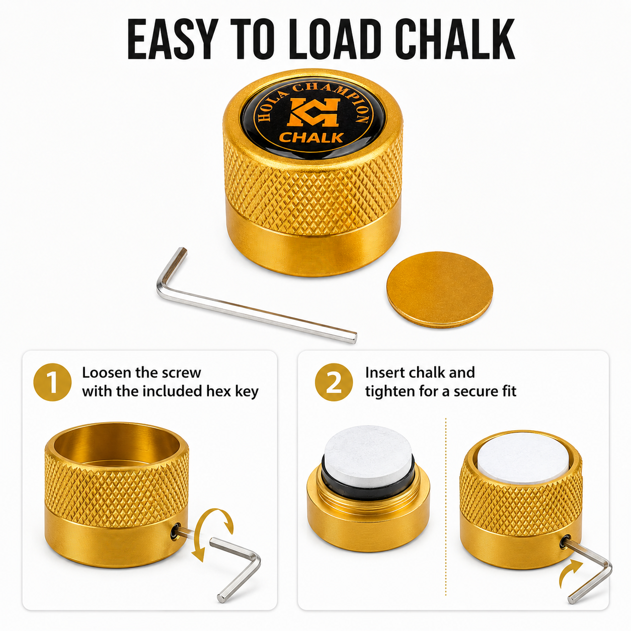 HOLACHAMPION Portable Billiard Chalk Storage Box