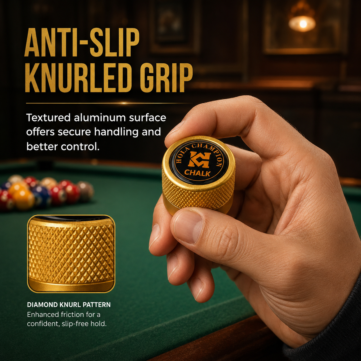 HOLACHAMPION Portable Billiard Chalk Storage Box