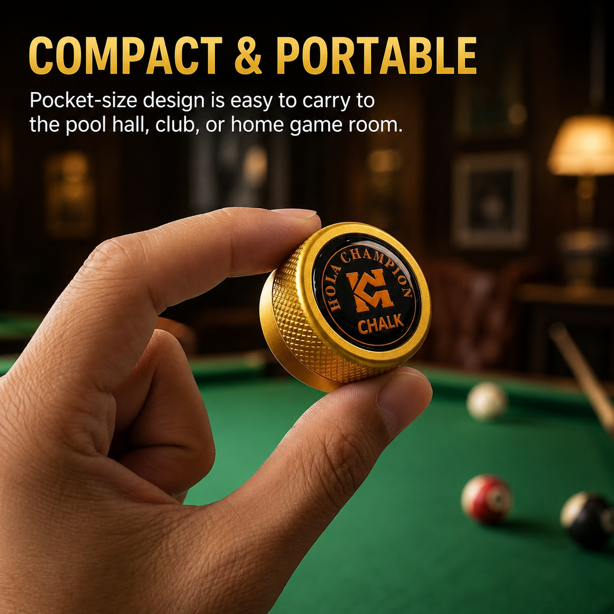 HOLACHAMPION Portable Billiard Chalk Storage Box