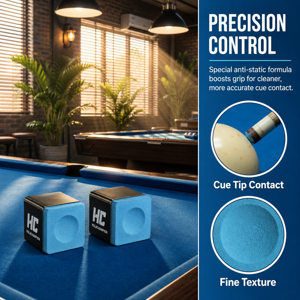 HOLACHAMPION Professional Billiard Chalk