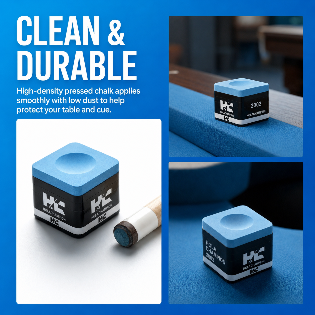 HOLACHAMPION Professional Billiard Chalk