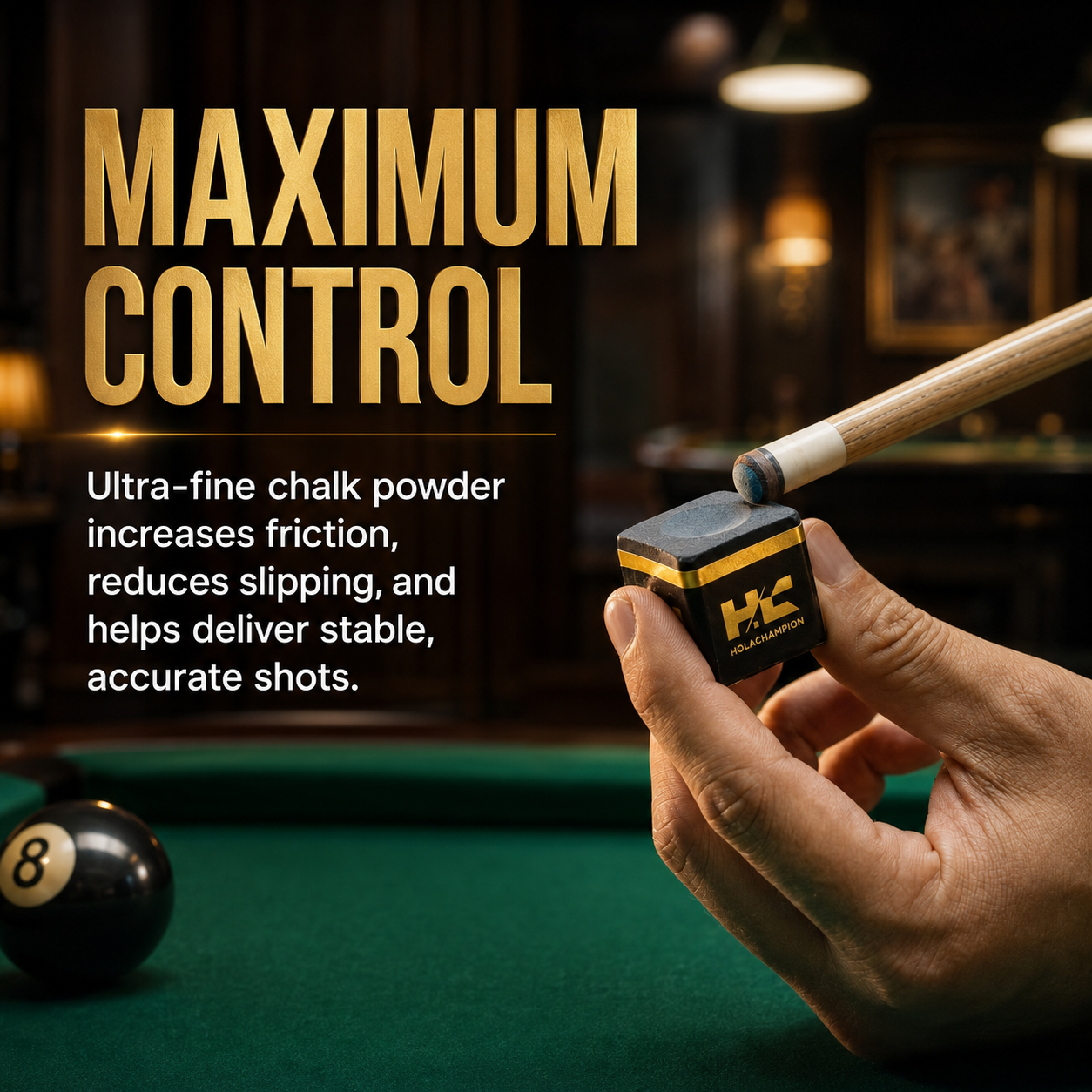 HOLACHAMPION Professional Billiard Chalk