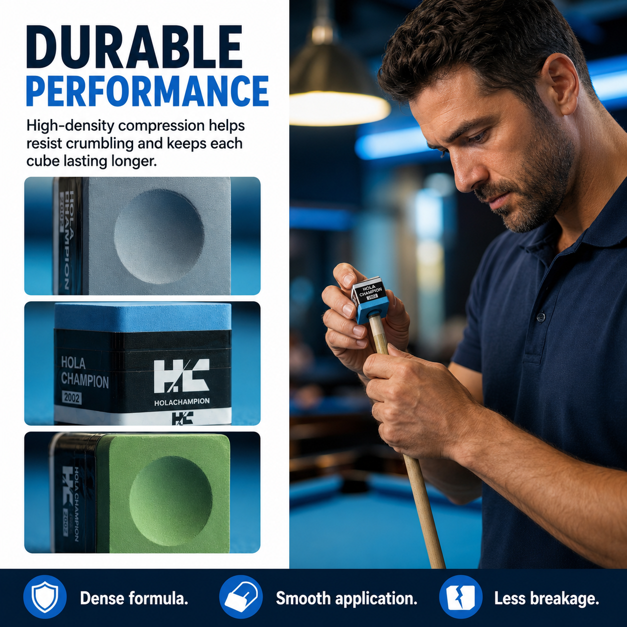 HOLACHAMPION Professional Billiard Chalk